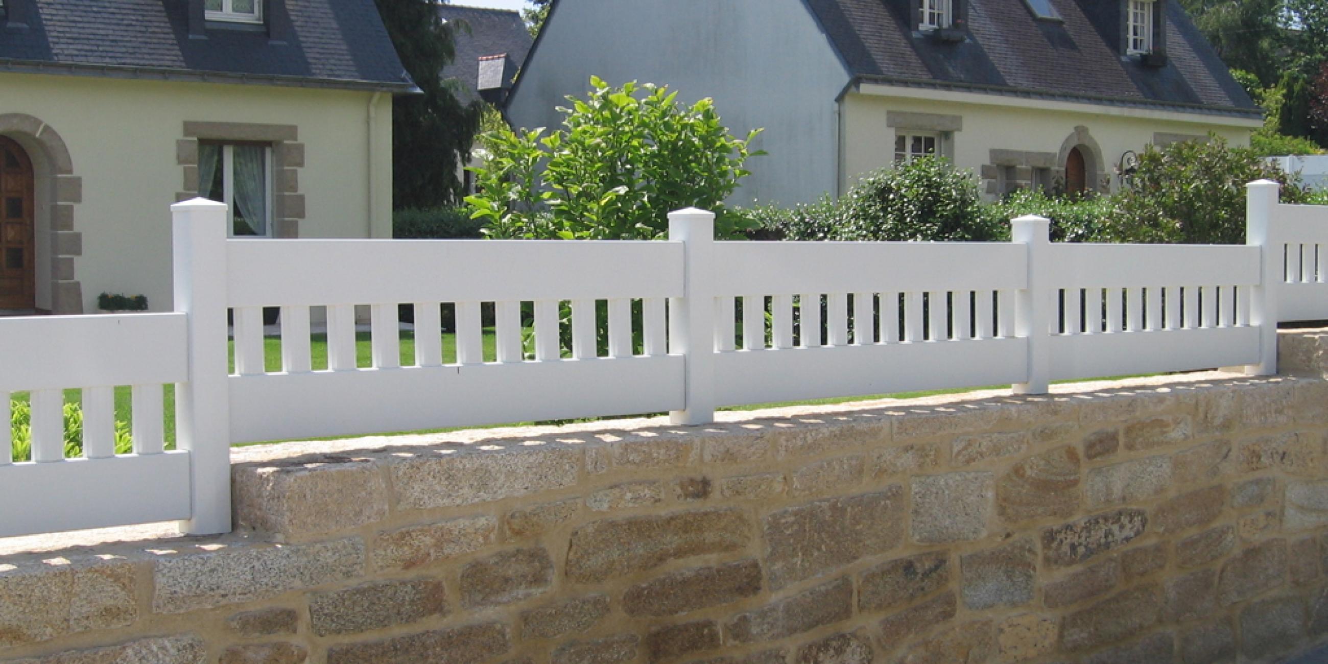 Clôture trinquette PVC
